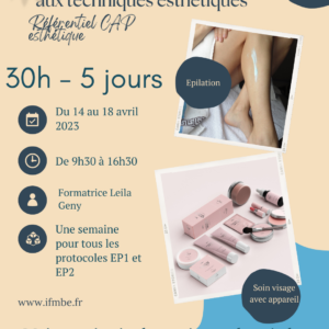 Stage de Pratique CAP esthétique 2025